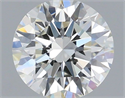 Natural Diamond 0.93 Carats, Round with Excellent Cut, H Color, VVS1 Clarity and Certified by IGI