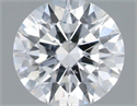 Natural Diamond 0.41 Carats, Round with Excellent Cut, E Color, I1 Clarity and Certified by GIA