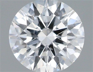 Picture of Natural Diamond 0.41 Carats, Round with Excellent Cut, E Color, I1 Clarity and Certified by GIA