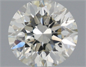 Natural Diamond 0.70 Carats, Round with Very Good Cut, J Color, SI1 Clarity and Certified by IGI