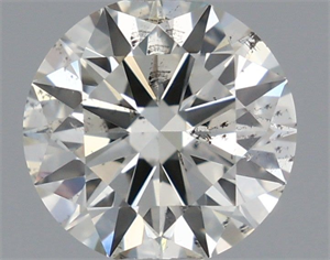 Picture of Natural Diamond 0.70 Carats, Round with Excellent Cut, J Color, SI2 Clarity and Certified by IGI