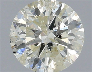 Picture of Natural Diamond 0.70 Carats, Round with Excellent Cut, K Color, I1 Clarity and Certified by IGI