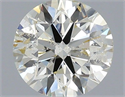Natural Diamond 0.70 Carats, Round with Excellent Cut, K Color, I1 Clarity and Certified by IGI