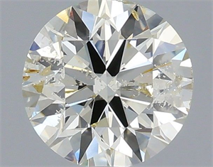 Picture of Natural Diamond 0.70 Carats, Round with Excellent Cut, K Color, I1 Clarity and Certified by IGI