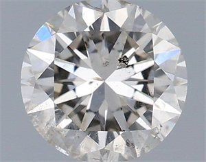 Picture of Natural Diamond 0.70 Carats, Round with Very Good Cut, L Color, I1 Clarity and Certified by IGI