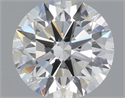 Natural Diamond 0.41 Carats, Round with Excellent Cut, F Color, SI1 Clarity and Certified by IGI