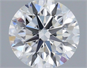 Natural Diamond 0.41 Carats, Round with Excellent Cut, F Color, SI1 Clarity and Certified by IGI