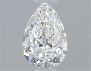 Picture of Natural Diamond 0.40 Carats, Pear with  Cut, F Color, VS1 Clarity and Certified by GIA