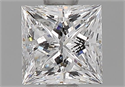 Natural Diamond 0.72 Carats, Princess with  Cut, F Color, IF Clarity and Certified by GIA