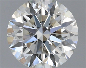 Picture of Natural Diamond 0.51 Carats, Round with Excellent Cut, H Color, SI1 Clarity and Certified by IGI
