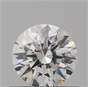 Natural Diamond 0.40 Carats, Round with Excellent Cut, F Color, SI2 Clarity and Certified by IGI