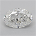 Natural Diamond 1.35 Carats, Oval with  Cut, F Color, SI1 Clarity and Certified by GIA
