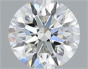 Natural Diamond 0.40 Carats, Round with Excellent Cut, G Color, SI1 Clarity and Certified by IGI