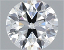 Natural Diamond 0.42 Carats, Round with Excellent Cut, G Color, SI1 Clarity and Certified by IGI