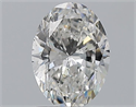 Natural Diamond 1.51 Carats, Oval with  Cut, G Color, SI2 Clarity and Certified by GIA