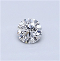 Natural Diamond 0.40 Carats, Round with Very Good Cut, D Color, SI2 Clarity and Certified by GIA