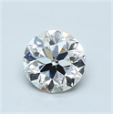 Natural Diamond 0.90 Carats, Round with Very Good Cut, H Color, SI1 Clarity and Certified by GIA