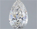 Natural Diamond 0.50 Carats, Pear with  Cut, H Color, I1 Clarity and Certified by GIA