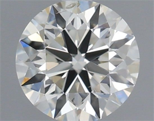 Picture of Natural Diamond 0.42 Carats, Round with Excellent Cut, H Color, SI1 Clarity and Certified by IGI