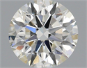 Natural Diamond 0.40 Carats, Round with Excellent Cut, H Color, VS2 Clarity and Certified by IGI