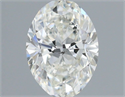 Natural Diamond 0.50 Carats, Oval with  Cut, I Color, SI2 Clarity and Certified by GIA