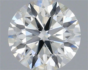 Picture of Natural Diamond 0.42 Carats, Round with Excellent Cut, H Color, VS2 Clarity and Certified by IGI