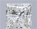 Diamante Natural 3.00 quilates, Princesa , Color H, claridad SI1 y certificado HRD