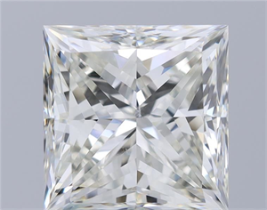 Foto Diamante Natural 3.00 quilates, Princesa , Color H, claridad SI1 y certificado HRD de