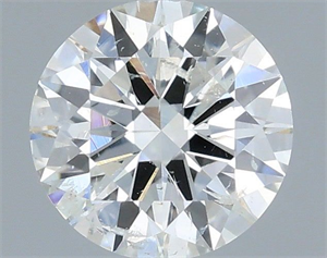 Picture of Natural Diamond 0.45 Carats, Round with Excellent Cut, G Color, I1 Clarity and Certified by IGI