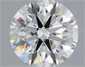 Natural Diamond 0.40 Carats, Round with Excellent Cut, H Color, SI2 Clarity and Certified by IGI