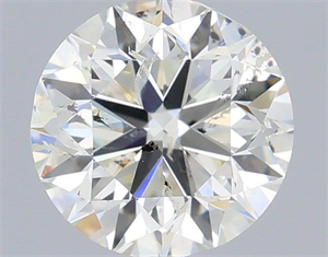 Picture of Natural Diamond 0.80 Carats, Round with Very Good Cut, K Color, I1 Clarity and Certified by GIA