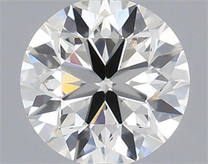 Picture of Natural Diamond 0.40 Carats, Round with Very Good Cut, I Color, VS1 Clarity and Certified by IGI