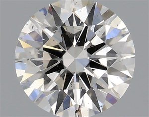 Picture of Natural Diamond 0.40 Carats, Round with Excellent Cut, I Color, SI1 Clarity and Certified by IGI