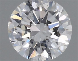 Picture of Natural Diamond 0.40 Carats, Round with Very Good Cut, D Color, I1 Clarity and Certified by GIA