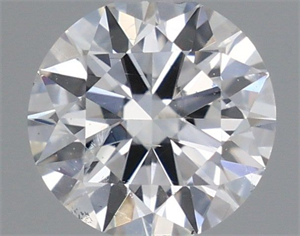 Picture of Natural Diamond 0.40 Carats, Round with Excellent Cut, E Color, I1 Clarity and Certified by GIA