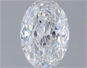 Natural Diamond 1.01 Carats, Oval with  Cut, D Color, SI2 Clarity and Certified by GIA