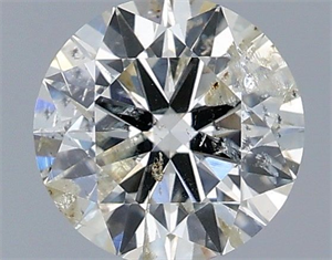 Picture of Natural Diamond 0.72 Carats, Round with Excellent Cut, J Color, I1 Clarity and Certified by IGI