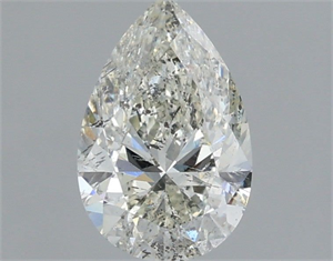 Picture of Natural Diamond 1.00 Carats, Pear with  Cut, I Color, SI2 Clarity and Certified by IGI