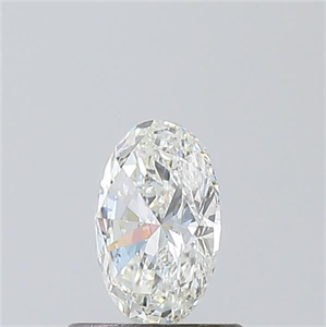 Foto Diamante Natural 0.60 quilates, Ovalado , Color H, claridad SI1 y certificado GIA de