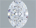 Natural Diamond 0.73 Carats, Oval with  Cut, D Color, VVS2 Clarity and Certified by GIA