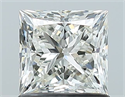 Natural Diamond 1.06 Carats, Princess with  Cut, H Color, VVS1 Clarity and Certified by IGI