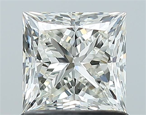 Picture of Natural Diamond 1.06 Carats, Princess with  Cut, H Color, VVS1 Clarity and Certified by IGI