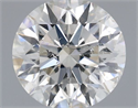 Natural Diamond 0.42 Carats, Round with Excellent Cut, J Color, I1 Clarity and Certified by GIA