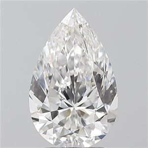 Foto Diamante Natural 2.51 quilates, De pera , Color F, claridad VS1 y certificado GIA de