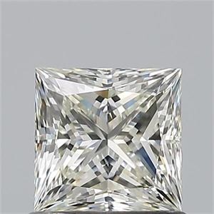 Picture of Natural Diamond 0.90 Carats, Princess with  Cut, I Color, VVS2 Clarity and Certified by IGI