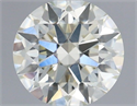Natural Diamond 0.74 Carats, Round with Excellent Cut, K Color, IF Clarity and Certified by IGI