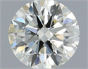Natural Diamond 0.43 Carats, Round with Excellent Cut, K Color, SI2 Clarity and Certified by IGI