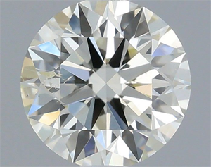 Picture of Natural Diamond 0.43 Carats, Round with Excellent Cut, K Color, SI2 Clarity and Certified by IGI
