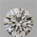Natural Diamond 0.54 Carats, Round with Excellent Cut, I Color, VS2 Clarity and Certified by IGI