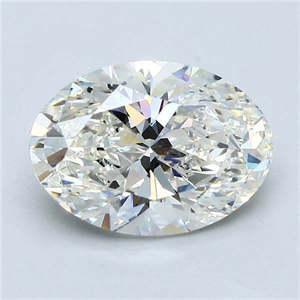 Picture of Natural Diamond 3.01 Carats, Oval with  Cut, I Color, SI1 Clarity and Certified by GIA